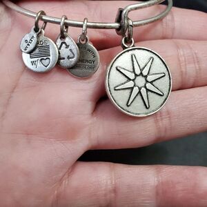 Alex and Ani silver tone energy bracelet